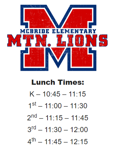  Lunch Times